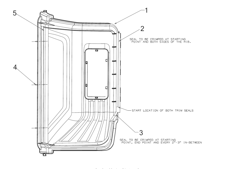 Hood Diagram and Parts List for 19A70052OEM (34Inch)(2017) Cub Cadet Lawn Tractor